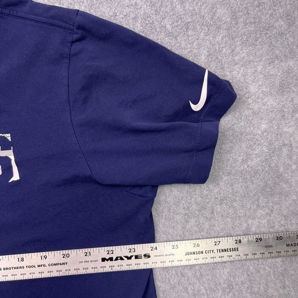 nike dri-fit dallas cowboys shirt blue nfl team apparel football mens xl - Picture 7 of 8